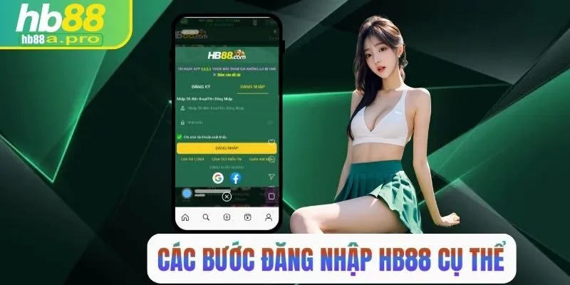 Các bước đăng nhập HB88 cụ thể