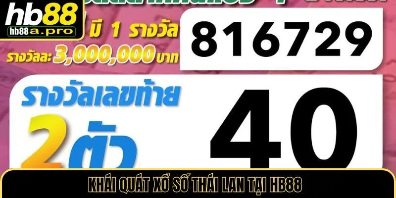 Khái quát về xổ số thái lan
